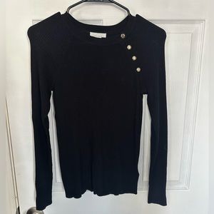 H&M black ribbed sweater